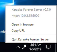 Karaoke Eternal Server (Windows)